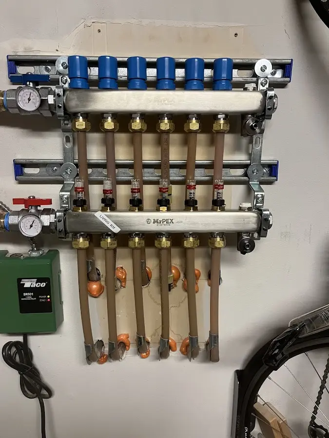 Plumber performing Leak Detection at a residential property in Hanover